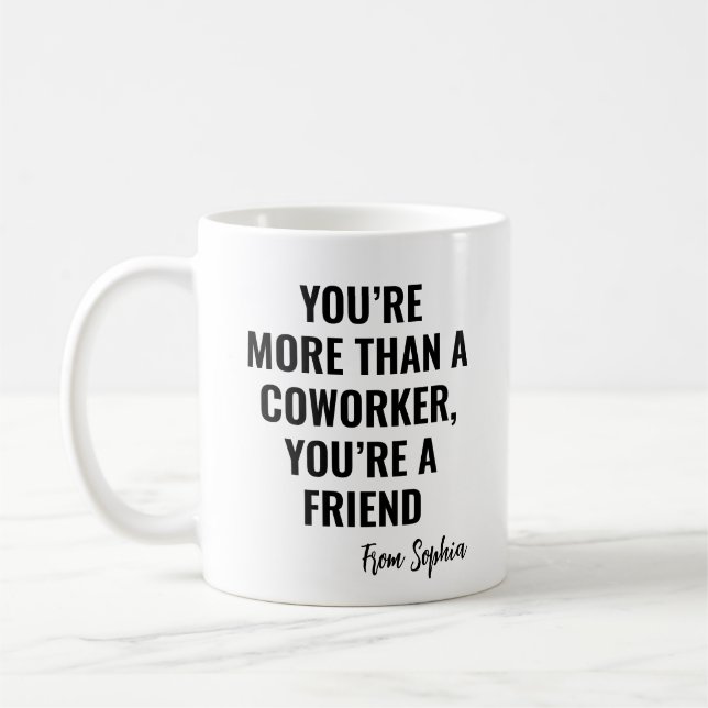 Mug Idée cadeau drôle pour des collègues (Gauche)
