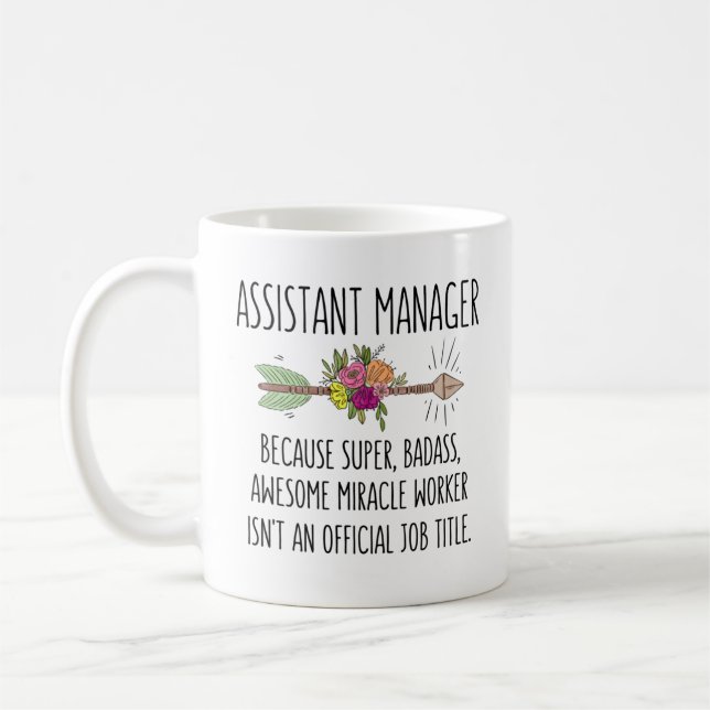 Mug Idée cadeau du gestionnaire adjoint (Gauche)