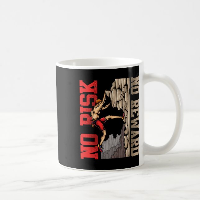 Mug Idée Cadeau Escalade Grimpeur de Bloc  (Droite)