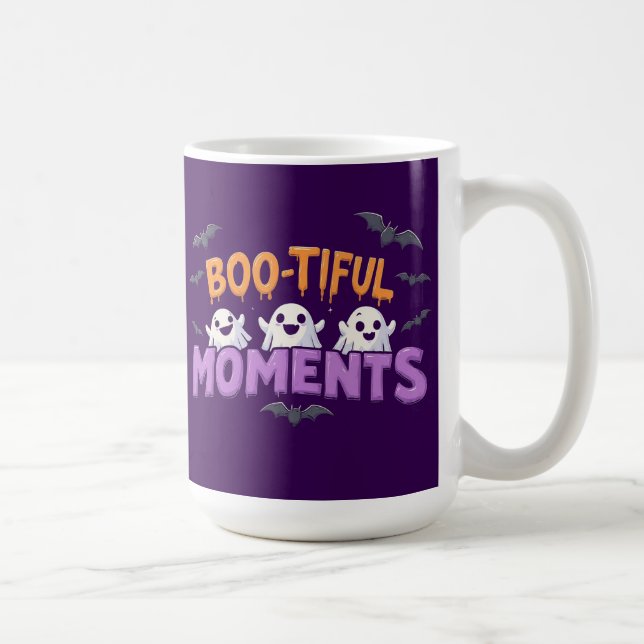 Mug Idée Cadeau Mignonne Fantômes et Chauves-Souris d' (Droite)