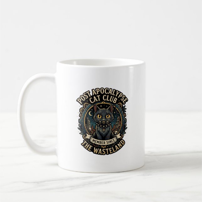 Mug Idée cadeau Papa Chat Post Apocalypse - Post Apoca (Gauche)