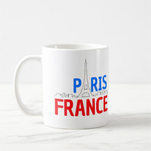 Mug Idée cadeau Paris France, Baguette, Eiffel, Psg