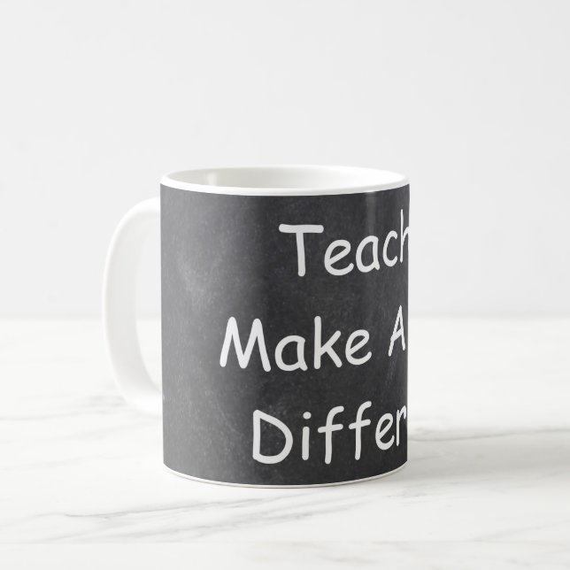 Mug Idée Cadeau Tableau Noir 'Les Enseignants Font La  (Devant gauche)