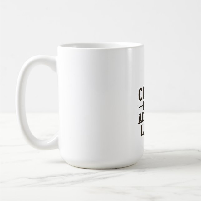 Mug Idée Café d'abord, Devenir Adulte plus tard (Gauche)