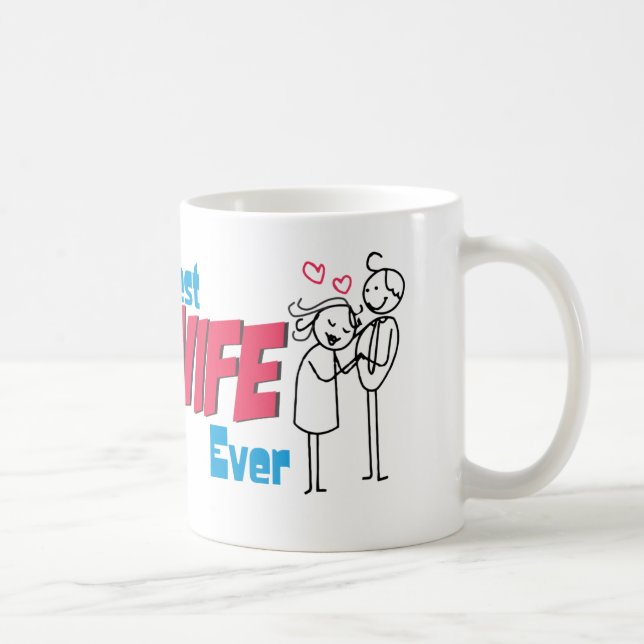 Mug Idée de cadeau : La meilleure épouse (tasse) (Droite)