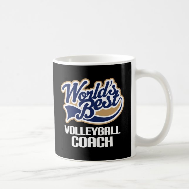 Mug Idée de cadeau pour le car de volleyball (mondes (Droite)