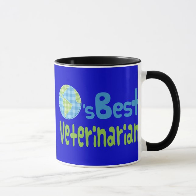 Mug Idée de cadeau pour le vétérinaire (mondes (Droite)