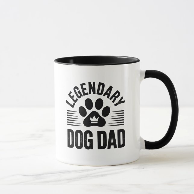 Mug Idée de cadeau pour papa de chien - Conception lég (Droite)