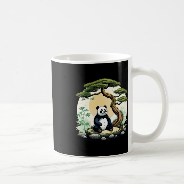 Mug Idée de méditation de yoga zen Bouddha Panda ours  (Droite)
