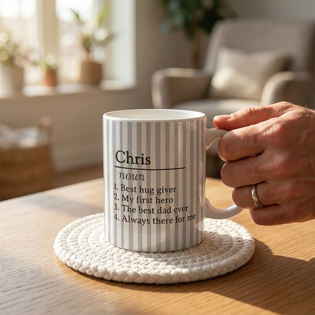 Mug Idées Cadeaux Pour Papa Fête Des Pères Café (Créateur téléchargé)