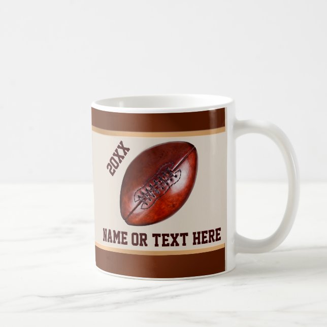 Mug Idées personnalisées de cadeau du football pour (Droite)