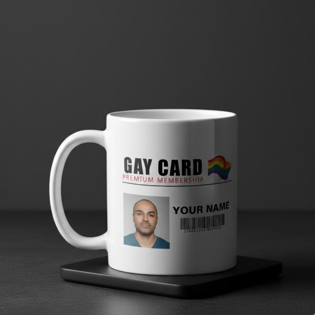 Mug Identité de membre Premium de la carte gay personn (Créateur téléchargé)