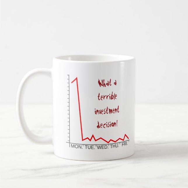 Mug Idiot "quelle décision d'investissement terrible ! (Gauche)