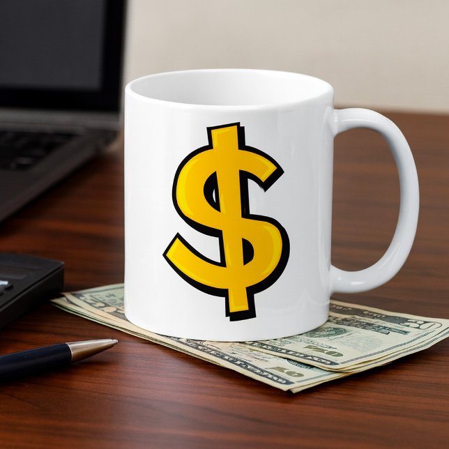 Mug Iellow dollar (Créateur téléchargé)