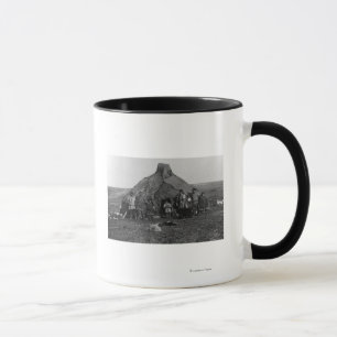 Mug Igloo esquimau près de Nome, photographie de
