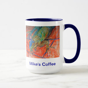 Mug Iguane observé par rouge
