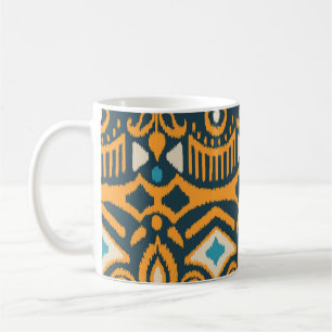 Mug Ikat artisanal : tissu ethnique motif