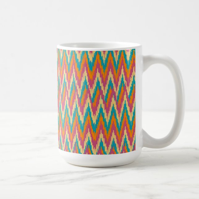 Mug iKat Zigzag Design Couleurs d'épices (Droite)