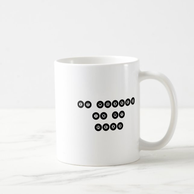 Mug Il A Travaillé Dans Ma Tête - Billard Pool Player  (Droite)
