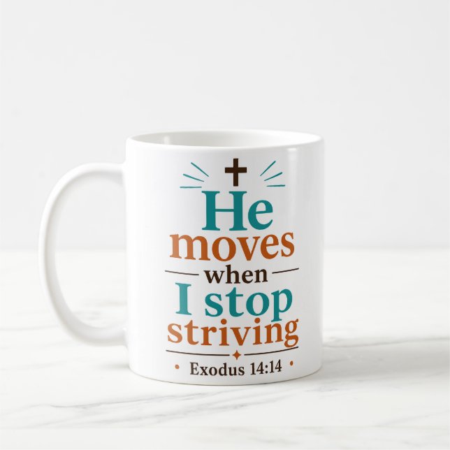 Mug Il Bouge Quand J'arrête De Lutter Citation De Véri (Gauche)
