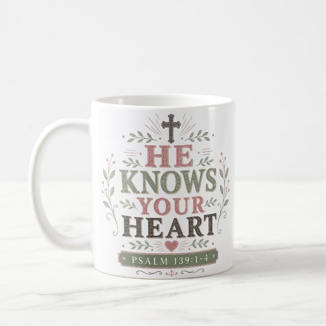 Mug Il Connaît Votre Cœur Dévozione Matinale Intime (Gauche)