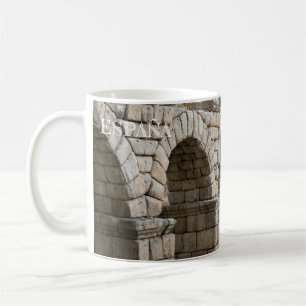 Mug il effiloche aqueduc de Ségovie en Espagne