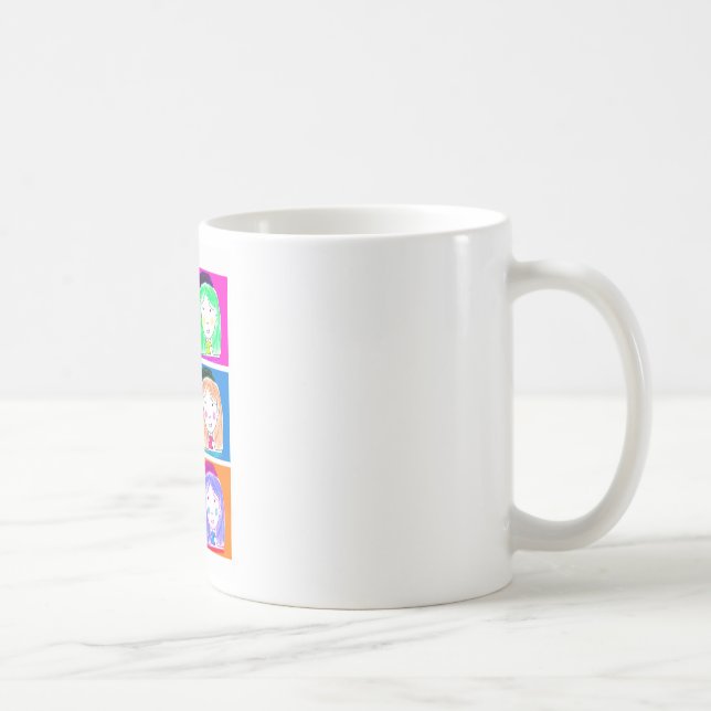 Mug Il effiloche « les Questions de Lu Pop-Art " (Droite)