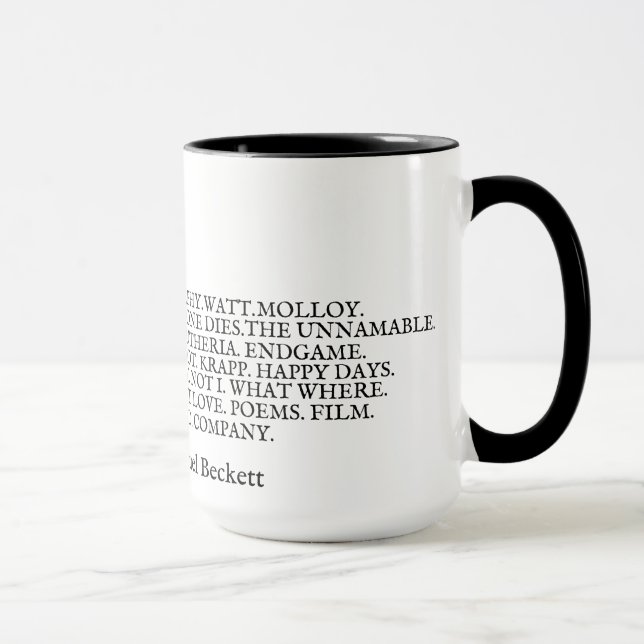 Mug Il effiloche Oeuvre Samuel Beckett (Droite)