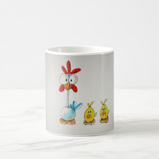 Mug Il effiloche Poule et Poussins (Centre)
