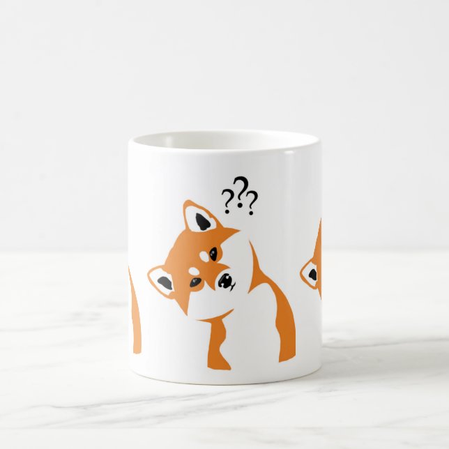 Mug Il effiloche Shiba inu douteux (Centre)