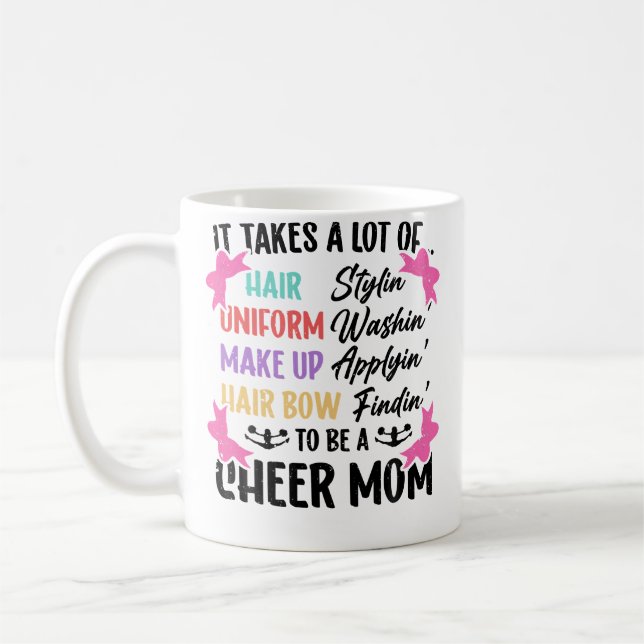 Mug Il en faut beaucoup pour être une maman de cheerle (Gauche)
