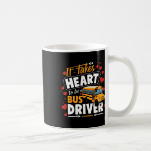 Mug Il Est Coeur D'Être Un Pilote De Bus Conduisant Va