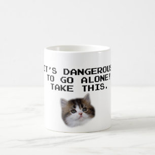 Mug Il est dangereux d'aller seul prennent ce chaton