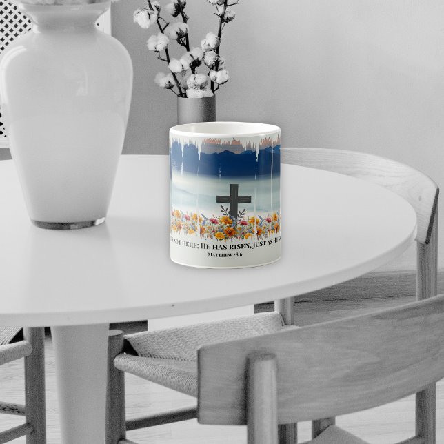 Mug Il Est Devenu Pâques Christian Brushstroke (Créateur téléchargé)