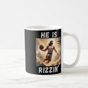 Mug Il est drôle Jésus joue au basket