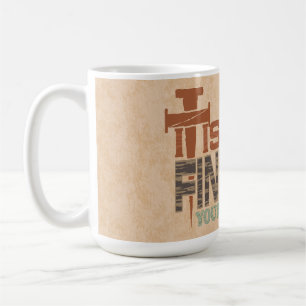 Mug Il Est Fini Abstrait Fer Nails Croix Chrétienne