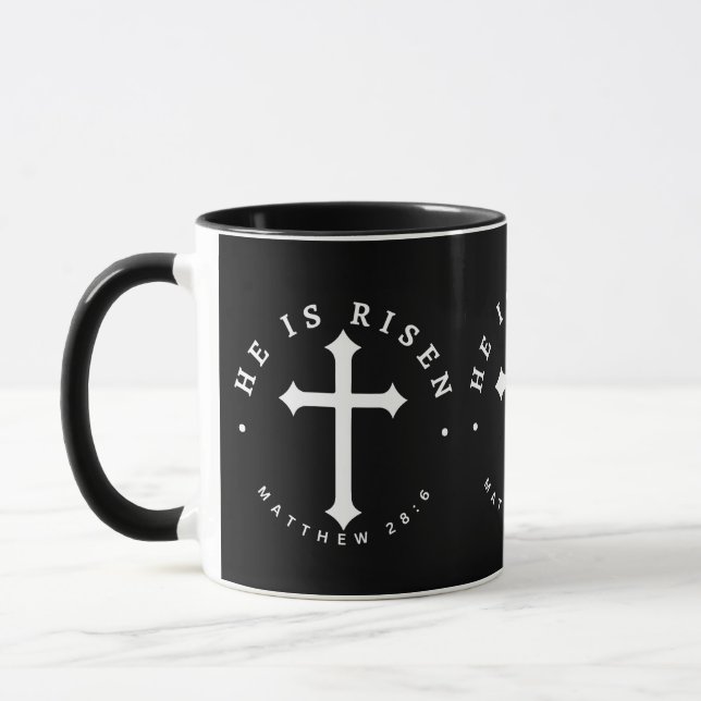 Mug Il est ressuscité Bible Écriture de la résurrectio (Gauche)
