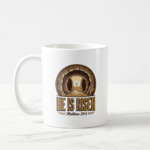 Mug Il est ressuscité Matthieu 28 6 Design chrétien vi