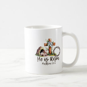 Mug Il Est Ressuscité Mouton Agneau Croix Jésus Chréti