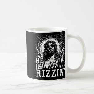 Mug Il est Rizzin Croix Chrétienne Jésus Verset Bibliq