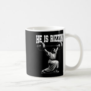 Mug Il Est Rizzin' Jésus Poids Tir Snatch Propre Et