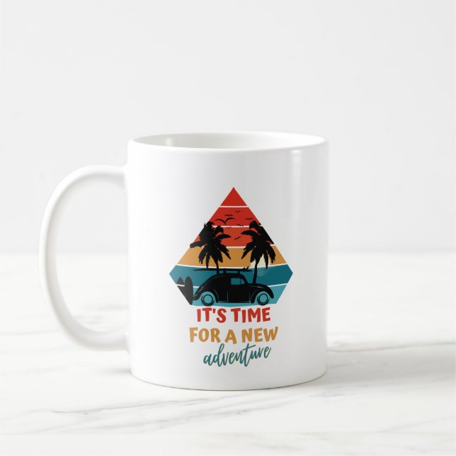 Mug Il est temps d’une nouvelle aventure - coucher de  (Gauche)