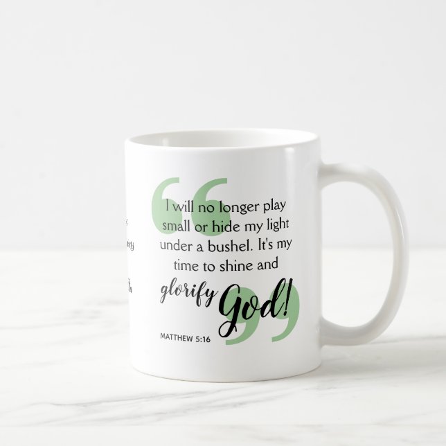 Mug IL EST TEMPS DE FAIRE ÉTAT D'Affirmation chrétienn (Droite)