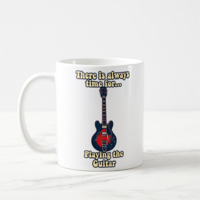 Mug Il est toujours temps de jouer de la guitare (Gauche)