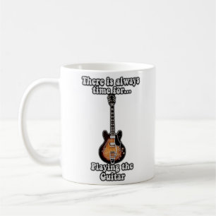 Mug Il est toujours temps de jouer de la guitare. rétr