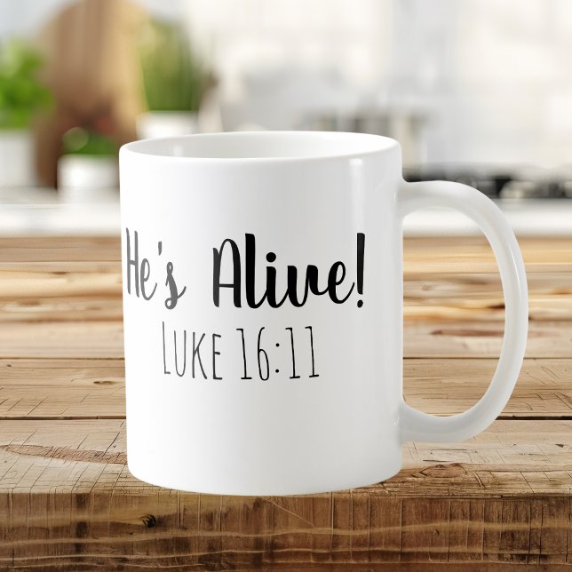 Mug Il est vivant Mark 16:11 (Créateur téléchargé)