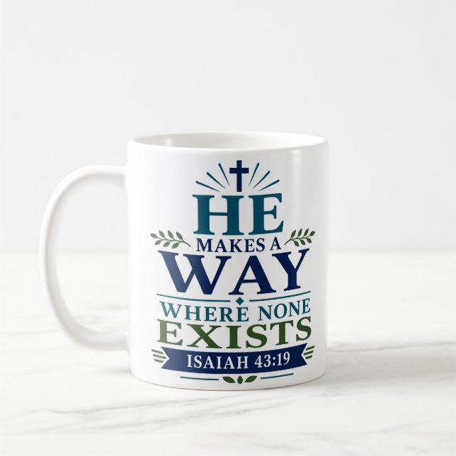 Mug Il fait un chemin où il n'en existe aucun Typograp (Gauche)