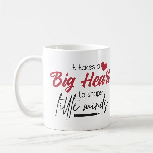 Mug Il faut un grand coeur pour former des petits espr (Gauche)
