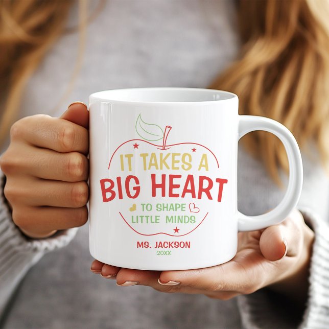 Mug Il Faut Un Grand Coeur Pour Former Les Petits Espr (Créateur téléchargé)