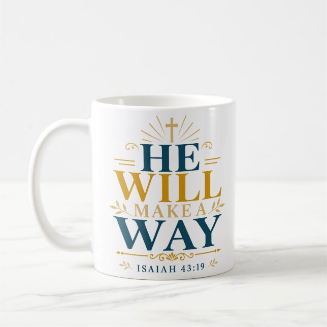 Mug Il Fera Un Chemin Citation Espérance Scripturaire (Gauche)